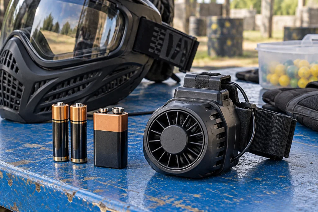 Illustration : Piles et batteries de paintball : vérifier la compatibilité